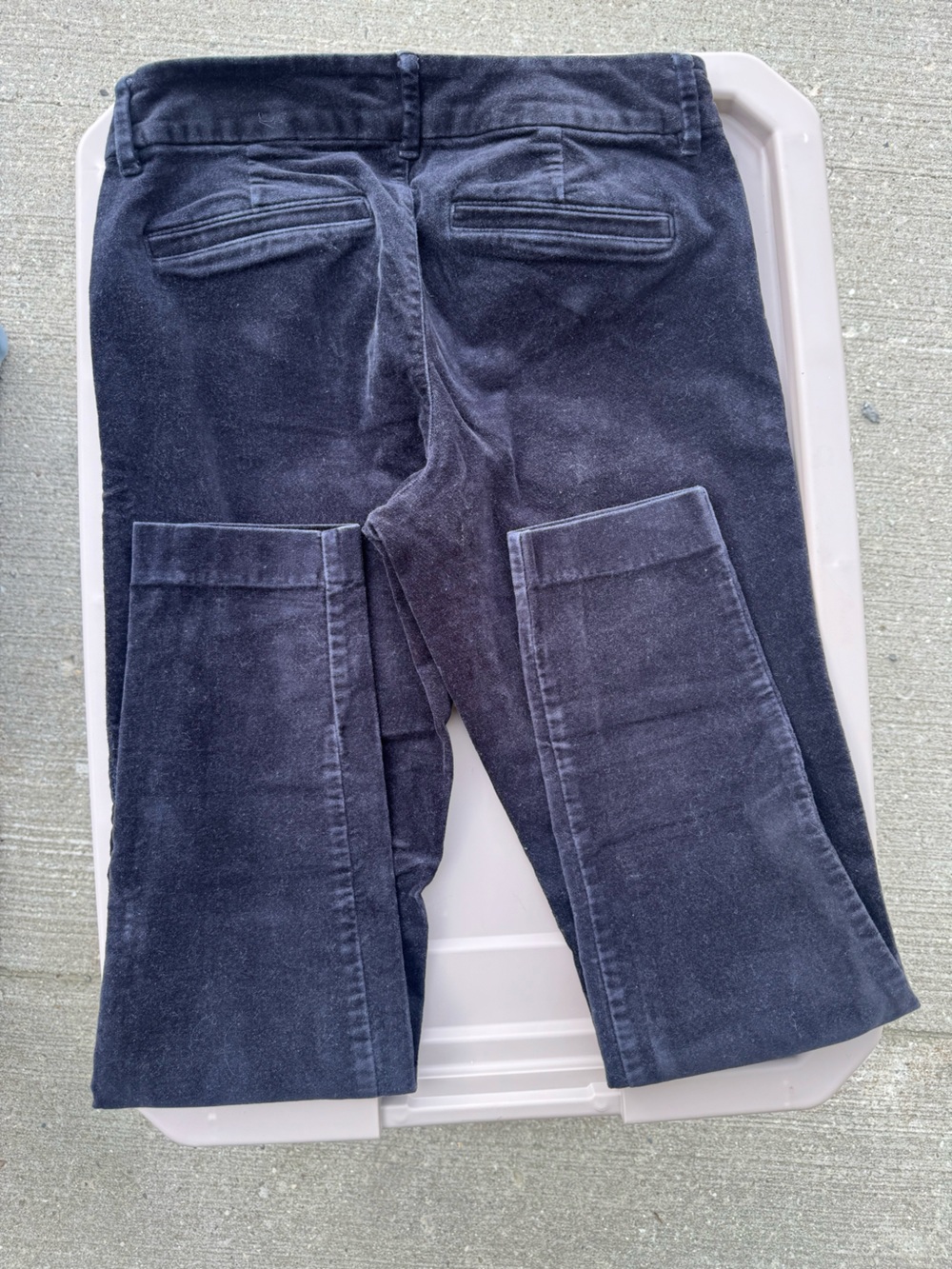 Old Navy Women's Cropped Navy Corduroy Pants